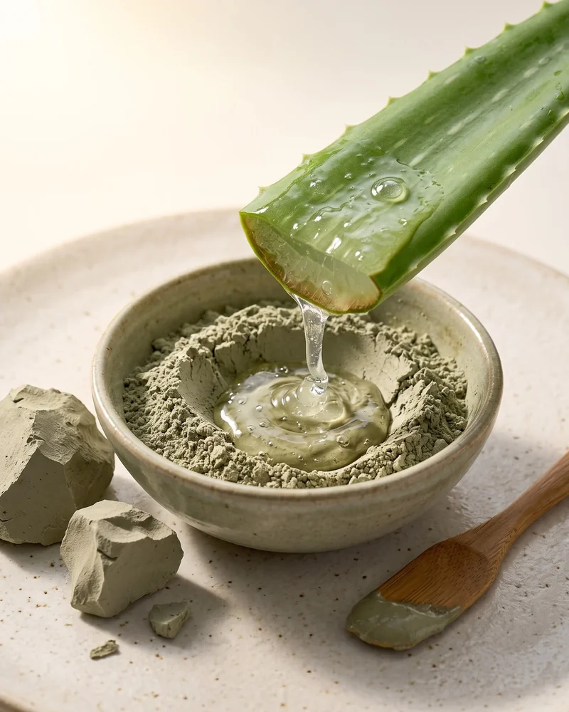 Argila verde + Aloe vera